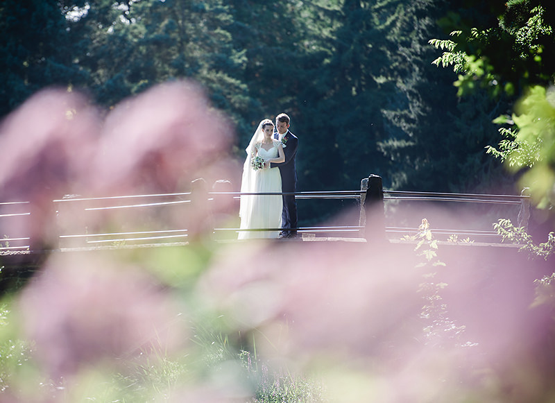 Deutsch-amerikanische Hochzeitsfotos im Botanischen Garten Berlin