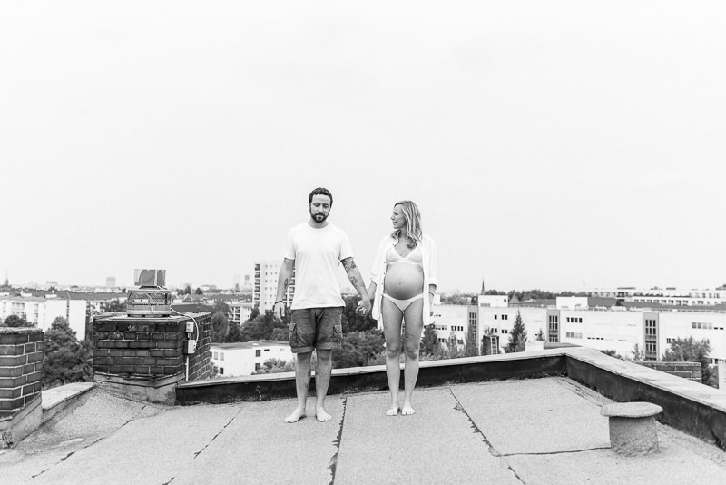 zu Zweit heiraten Berlin Hochzeitsfotograf Babybauch