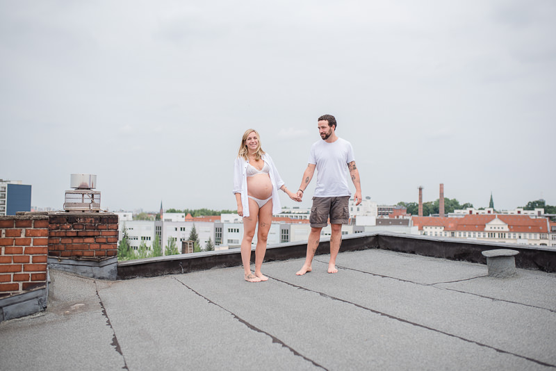 zu Zweit heiraten Berlin Hochzeitsfotograf Babybauch